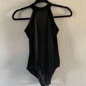 black mirella leotard